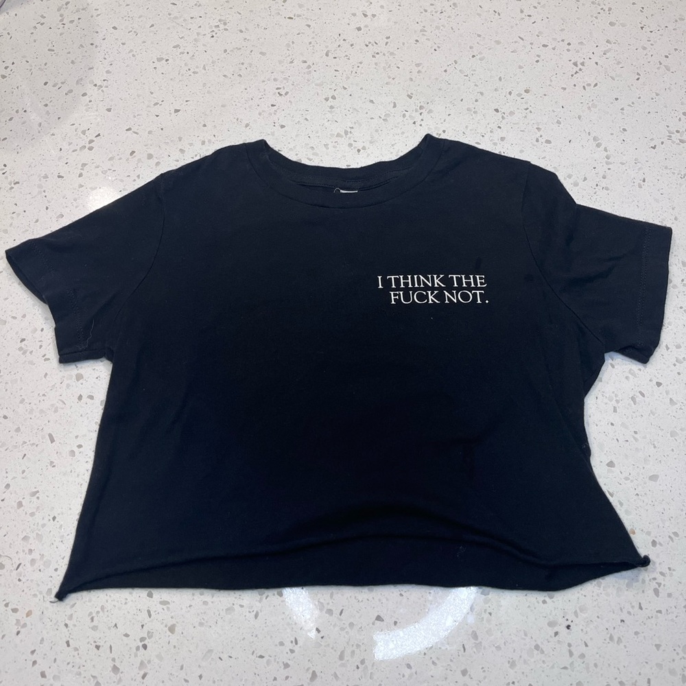 XS Graphic Crop Top